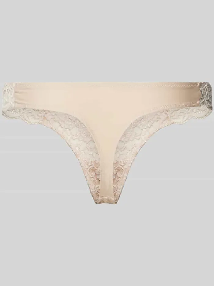 Triumph String in semi-transparant design, model 'AMOURETTE' beige, foto 2