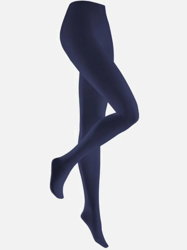 Kunert sensual cotton 115 den panty maat XXL donkerblauw donker blauw