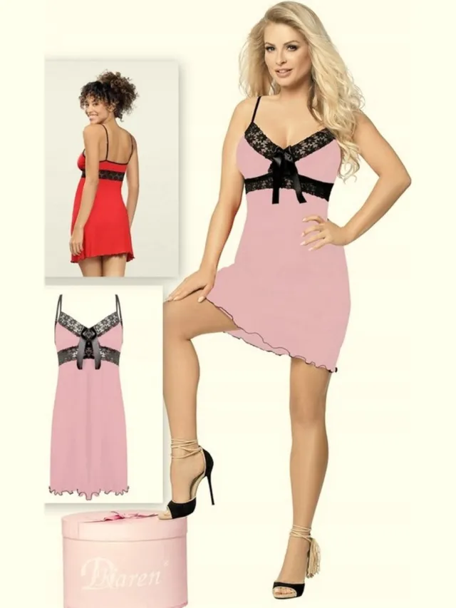 DKaren Cassidy | nachthemd voor dames | viscose | poeder roze