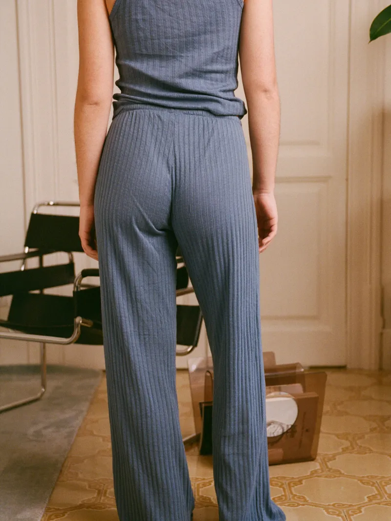 Nénés dames vegan Broek Emilie Blauw, foto 2