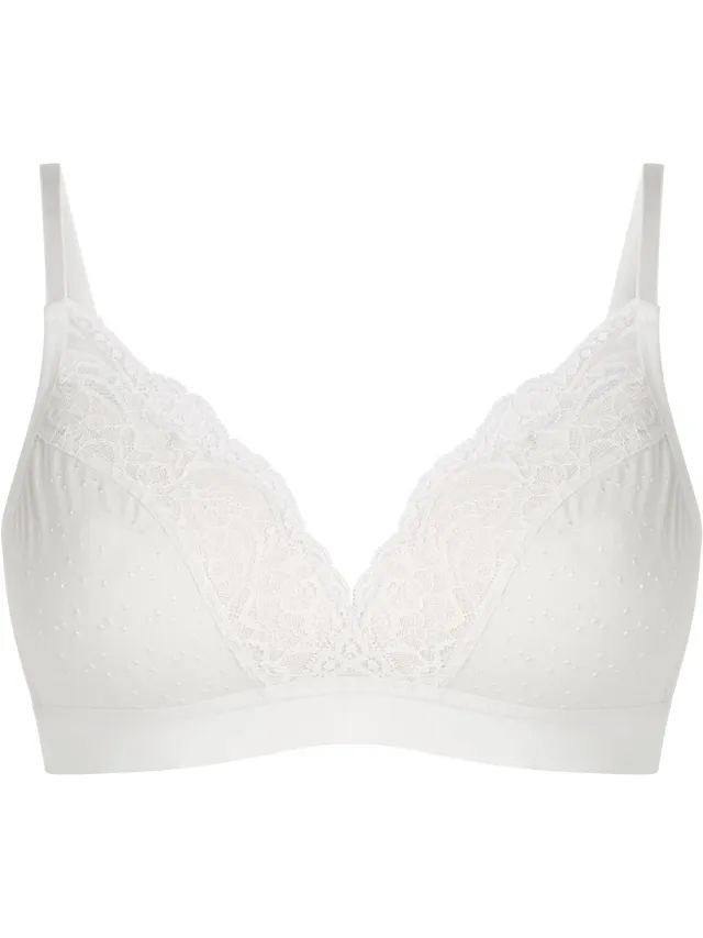 Hunkemöller Dames Lingerie Voorgevormde bh zonder beugel Sophie - Wit