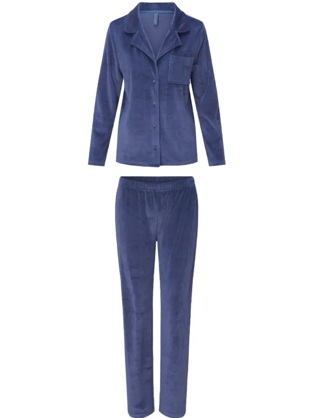 Lingadore Top & long pants Donkerblauw