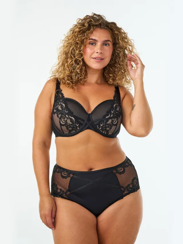 Zizzi Landry hipster slip zwart