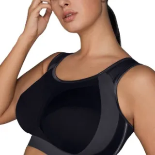 Anita Active Extreme Control Plus sportbeha zwart Wit,Versch.kleure/Patroon,Zwart,Grijs