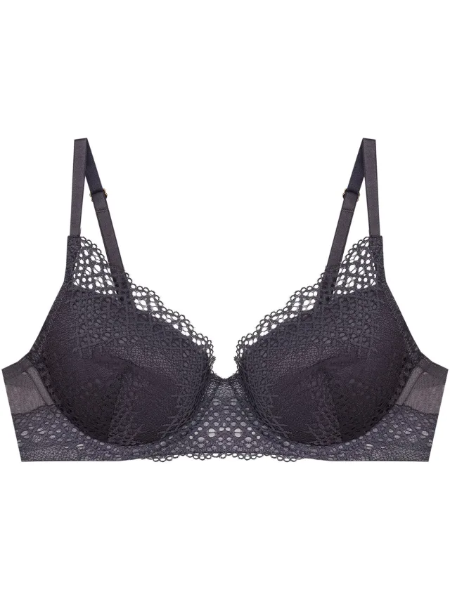 ESOTIQ Caris - Push-upbeha - Grijs - 75C - Met beugel en uitneembare vulling