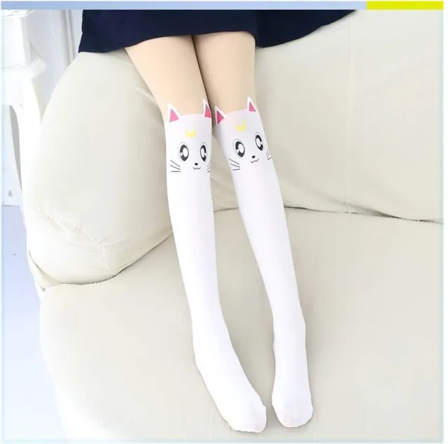 Go Go Gadget Panty - Kattenprint - Kawaii - 7-13 jaar Wit
