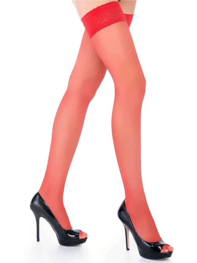Penti Stocking Private 15 Denier Hold Up met Lace Top Kousen.(pd1112) - ZAND