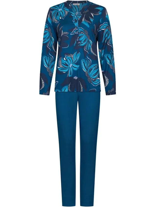 Pastunette Premium - Blue Mirage - Pyjama - Katoen/Modal - Blauw