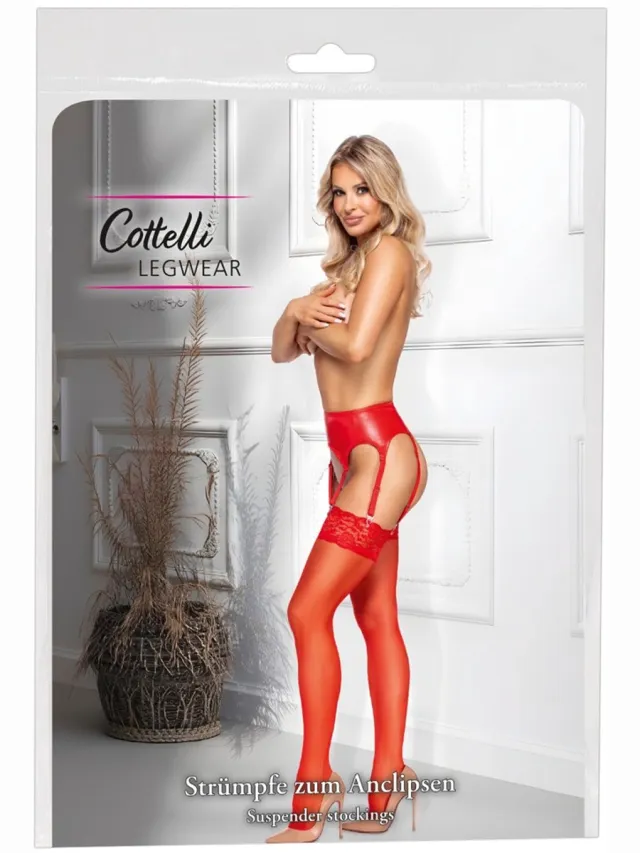 Cottelli Collection Stockings – Rood