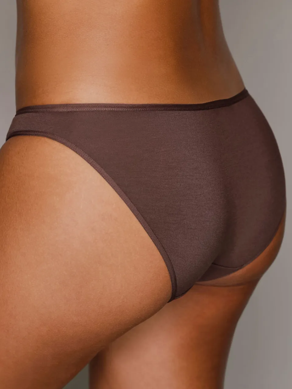 Lascana bikinislip bruin bruin, zwart