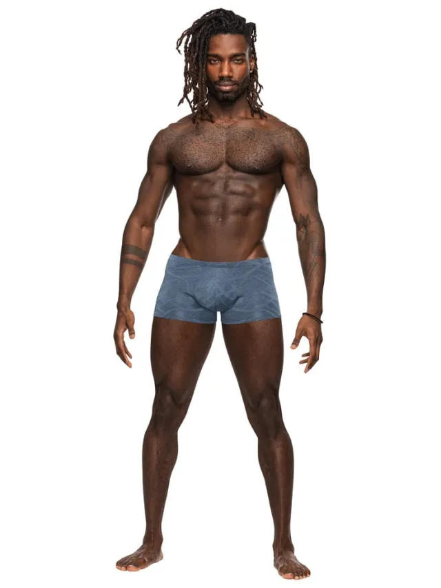 Male Power Mini Short - L - Blauw