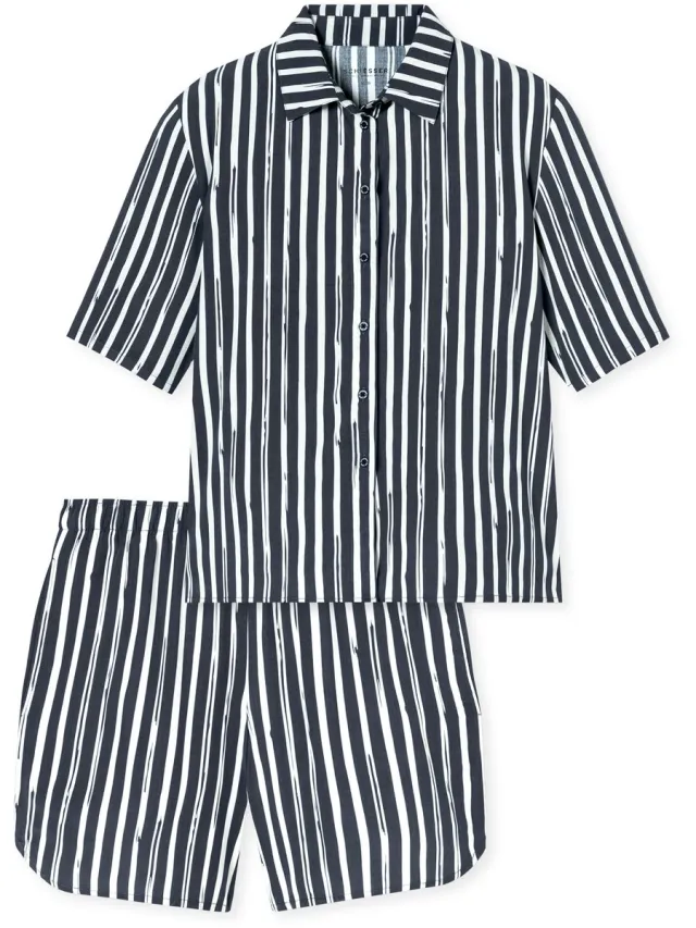 Schiesser geweven pyjama - Dames - Pyjamas grafiet