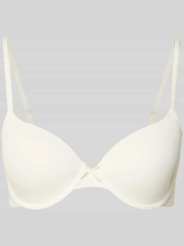 Lascana Grote maten beugelbeha met spaghettibandjes model 'PERFECT BASICS' Offwhite