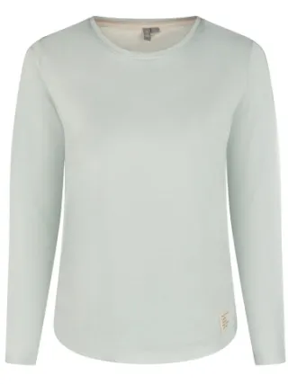 By Louise Dames pyjama set lang katoen mintgroen Veelkleurig