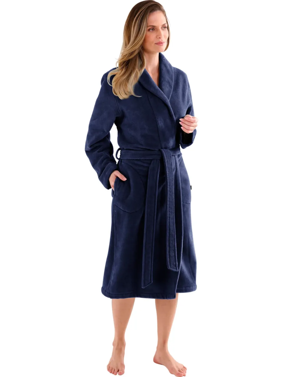 badjas marineblauw