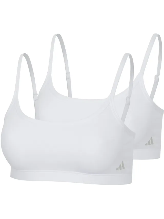 Adidas Sportswear 2PK BRALETTE - Sport Active Modal Comfort – Damen Onderbroek - wit