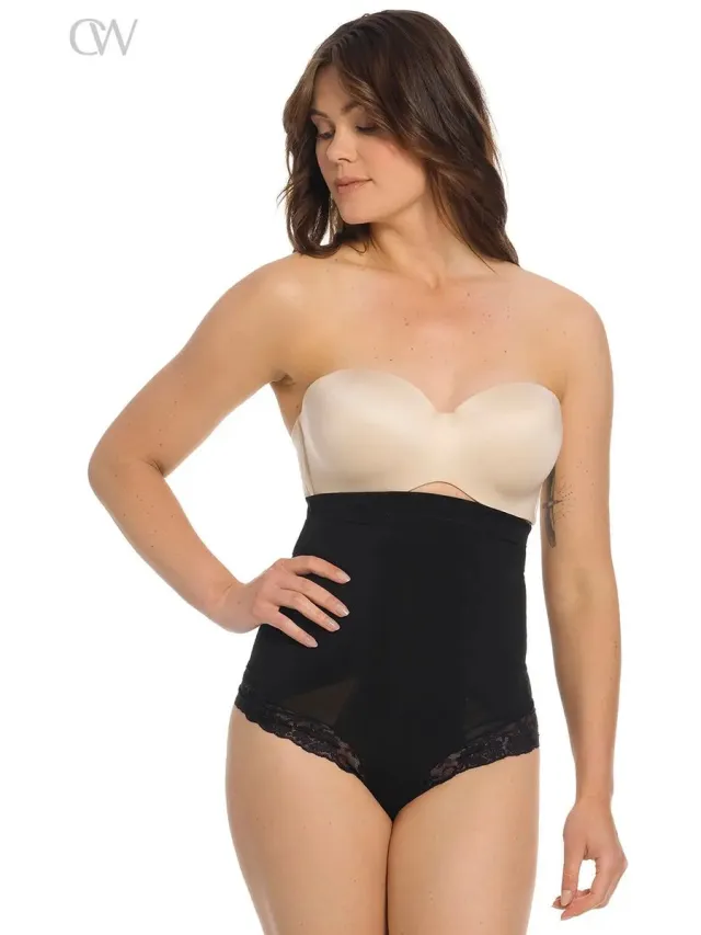 MAGIC Bodyfashion Super Control Hi-Thong | Zwart Black