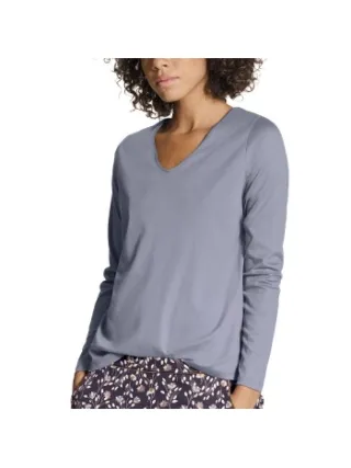 Calida Favourites Sense Long Sleeve Shirt Blauw,Rood