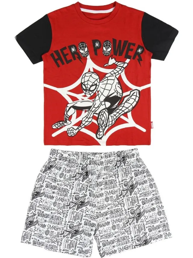 Marvel Spiderman - Shortama - Pyjama - Rood - Giftbox Multi colour