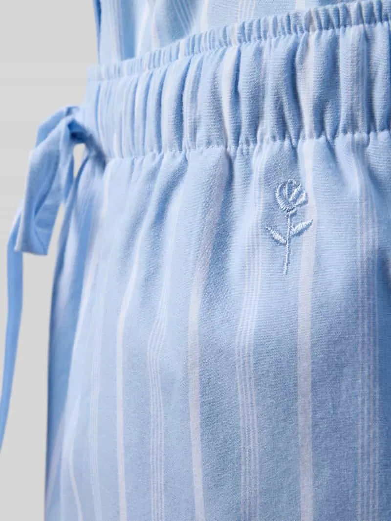 Seidensticker comfort fit pyjama set van puur katoen model 'Classic Long Pyjama Set C' lichtblauw, foto 2