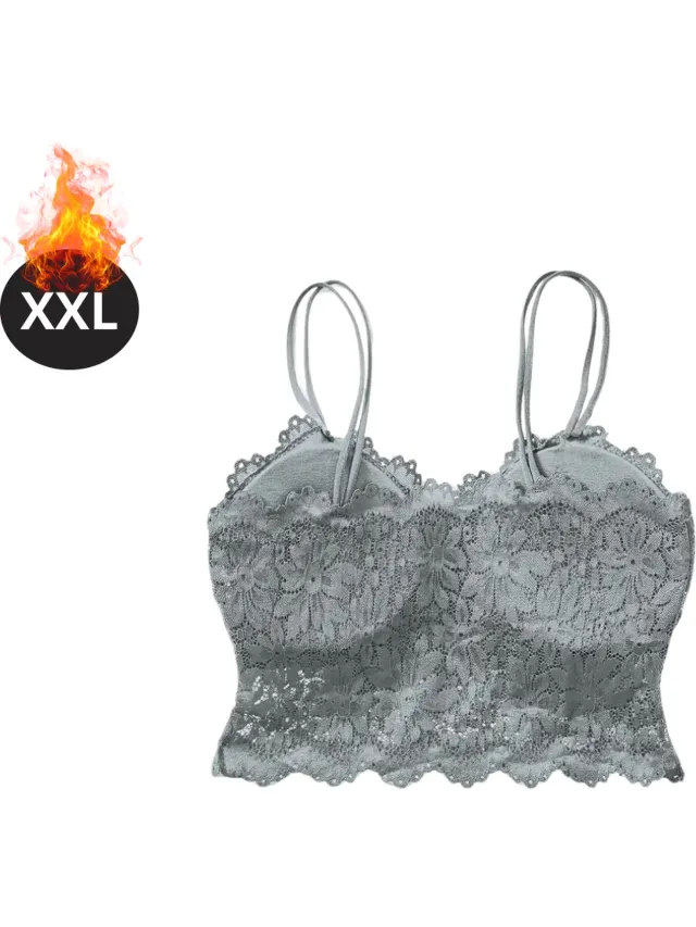 Nivard BH Zonder Beugel - Zonder Bandjes - Push-up Bh's - Comfort Beha - Comfortabel - Grijs