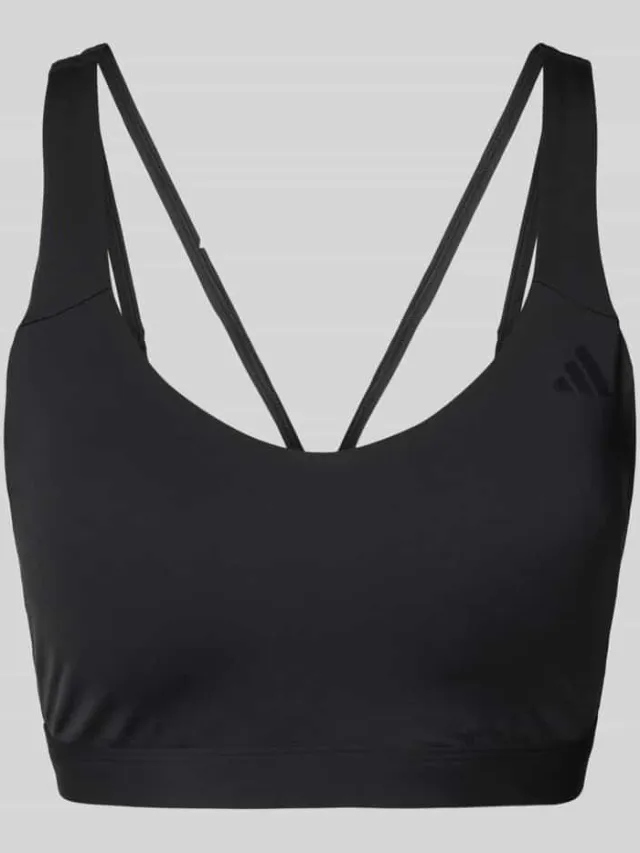 Adidas Sport-bh met logodetail Zwart