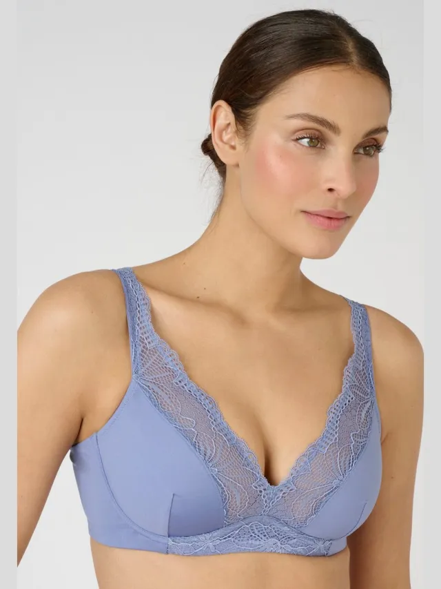 Damart Beugelbeha voorgevormd, Eva by Damart - Dames - Blauw - 100