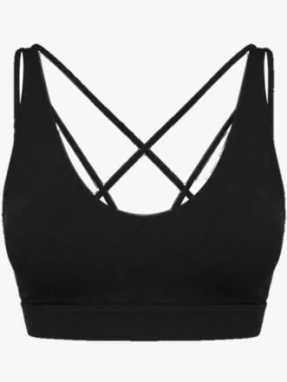 Snocks Premium Sport BH Dames – Multi-Strap – Medium Support – Uitneembare Cups – 4-Way Stretch & Sneldrogend – Voor Yoga, Pilates & Training – 1 Stuk Schwarz