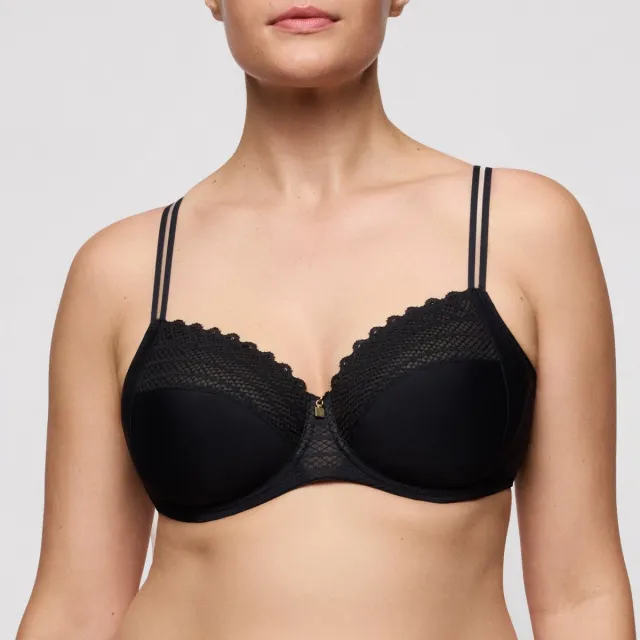 PrimaDonna Twist Twist Side Volle Cup Beugel Bh 0142570 Charbon - maat EU 75E / FR