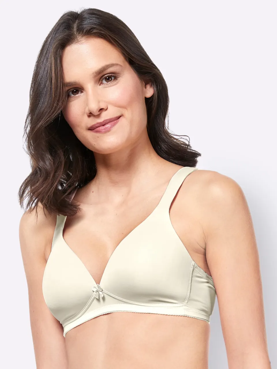 T-shirtbeha zonder beugel crème champagne