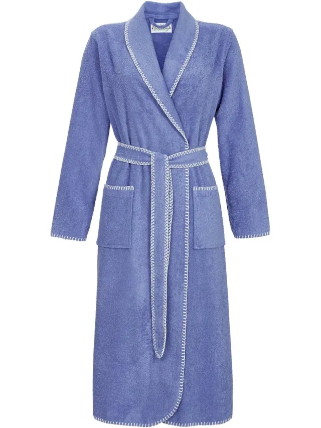 Ringella Blauwe badstoffen badjas Ringella - Blauw - Maat - 36