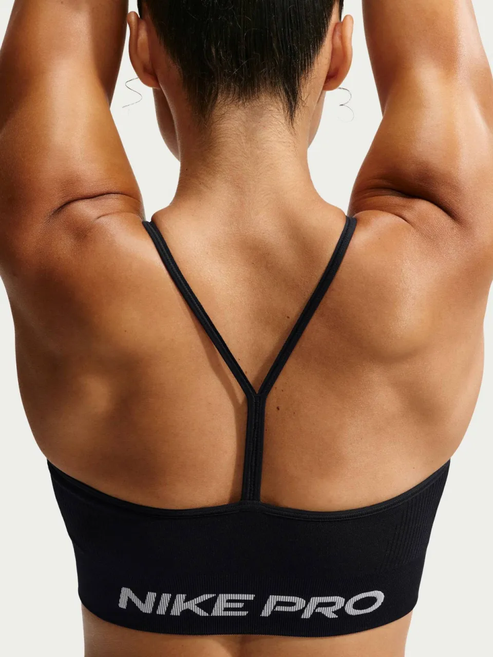 Nike Pro Seamless level 2 sportBH - zwart, foto 4