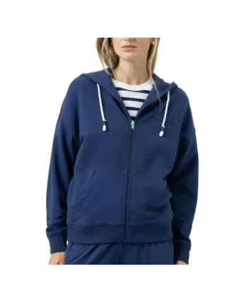 Mey Mellow Cotton Zip Hoodie Blauw