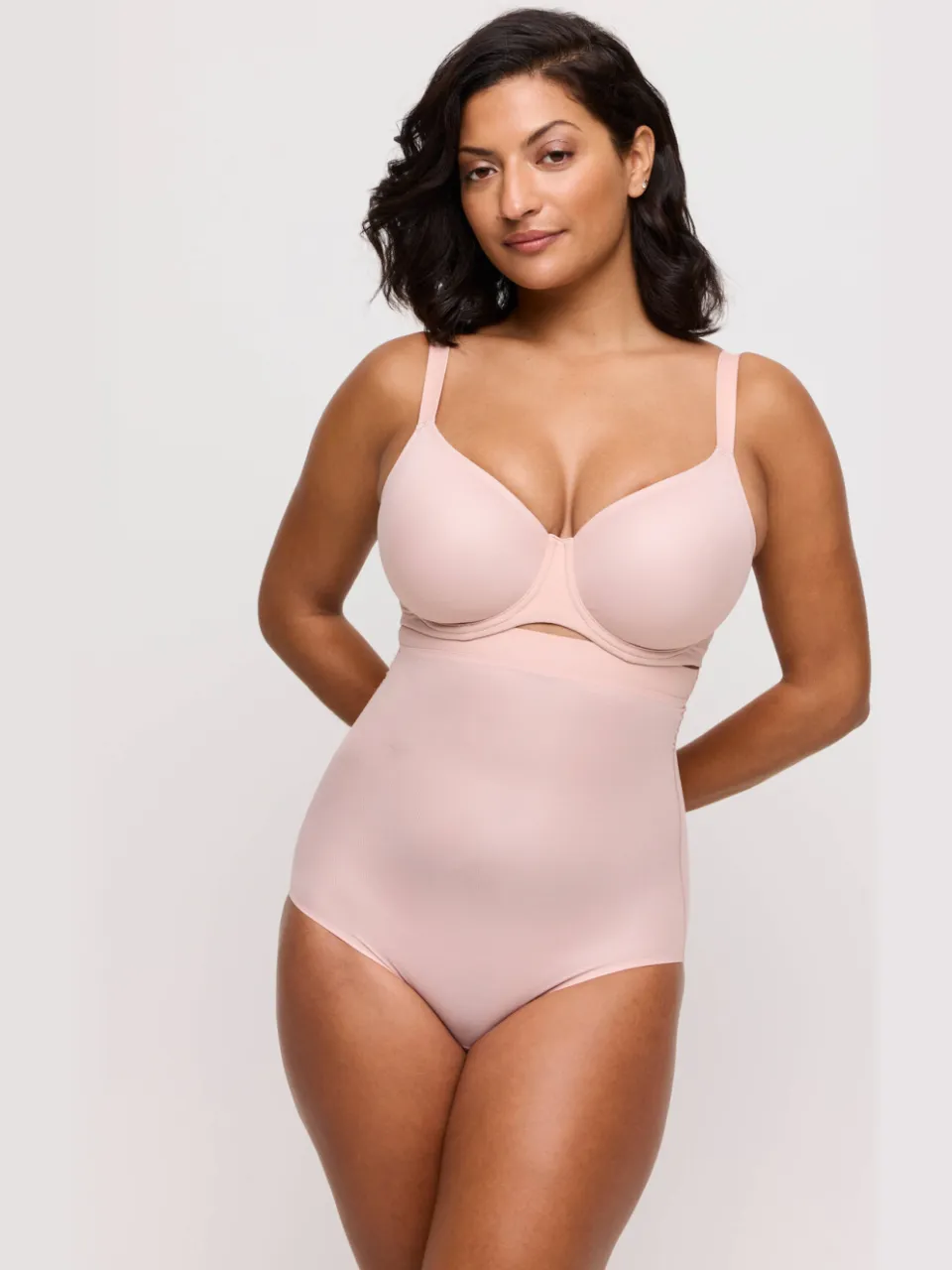 PrimaDonna seamless high waist corrigerende tailleslip Figuras lichtroze powder rose, foto 3