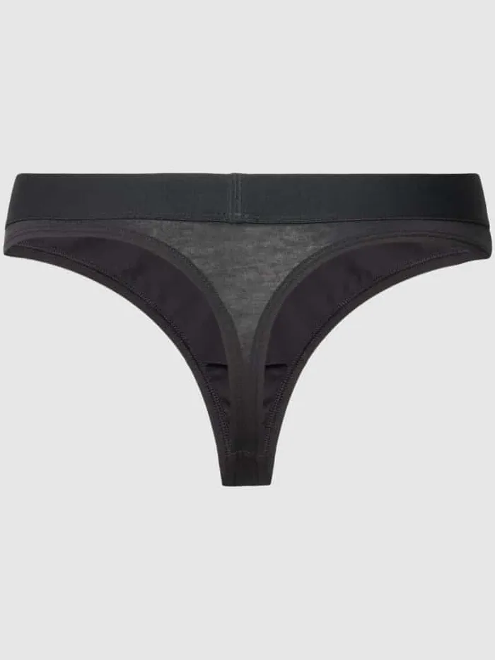 Marc O'Polo String met elastische band met logo in een set van 3 stuks zwart, foto 2