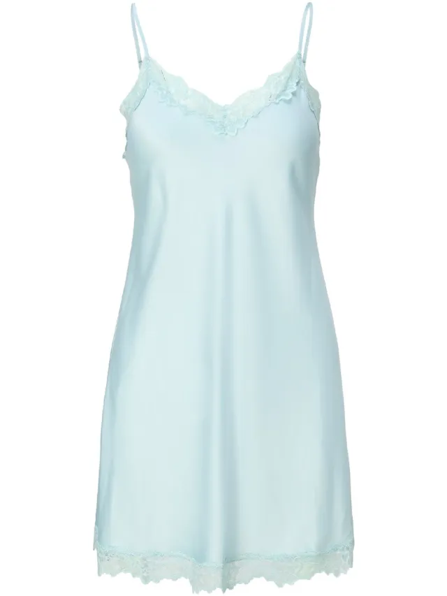 Lingadore DAILY Satin chemise blauw/veelkleurig, foto 2