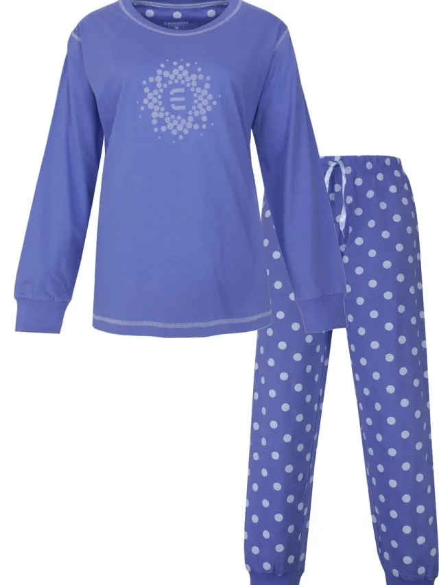 Irresistible Dames Pyjama - Lange Mouwen - Blauw