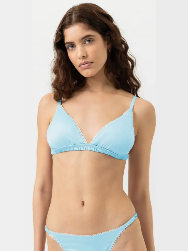Mey Triangel-bh Serie Poetry Glossy Breezy Blue blauw