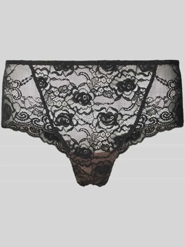 Marie Jo Slip in semi-transparant design, model 'Cyrile' Metallic zwart