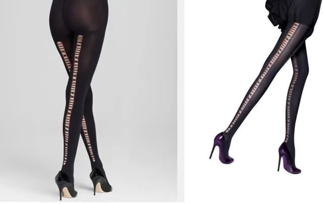 Aristoc Panty - Fashion - Dikke - 80 Den. - Ladder Back - 36/40 - Zwart