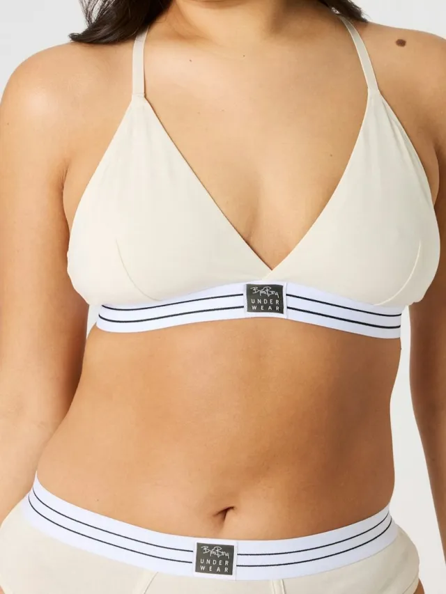 Björn Borg dames Original Triangle Bra - triangel BH (1-pack) - beige