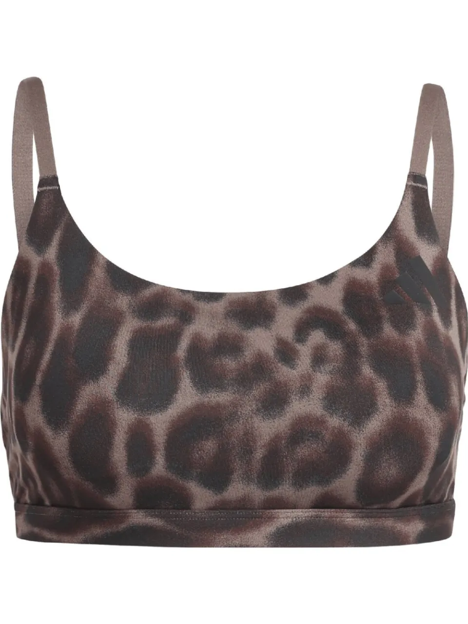 Adidas Performance Optimé sport-bh light support - panterprint bruin/zwart, foto 2