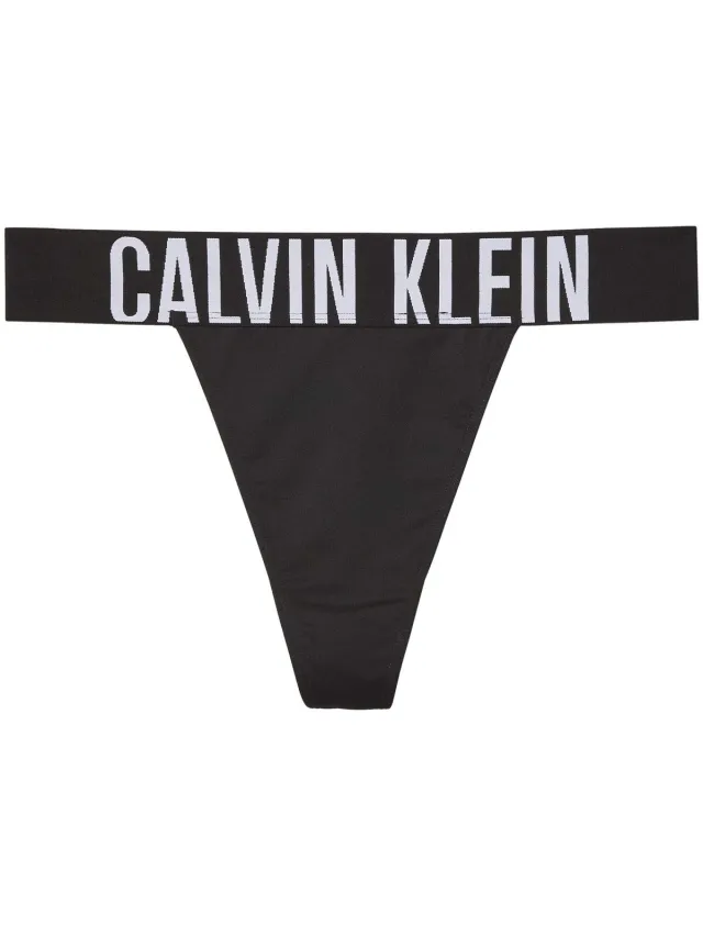 Calvin Klein Jeans high leg thong zwart