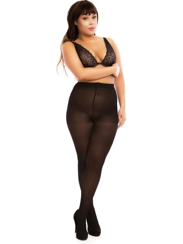 Glamory Biggi Big Control - Panty - 40 den - maat 4XL (58-60) - zwart