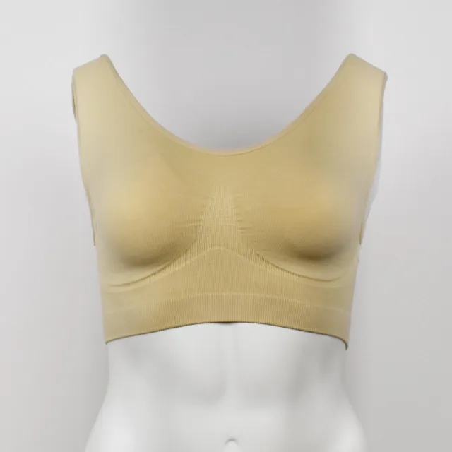 E & F Fashion Beige Comfort Beugelloze bh