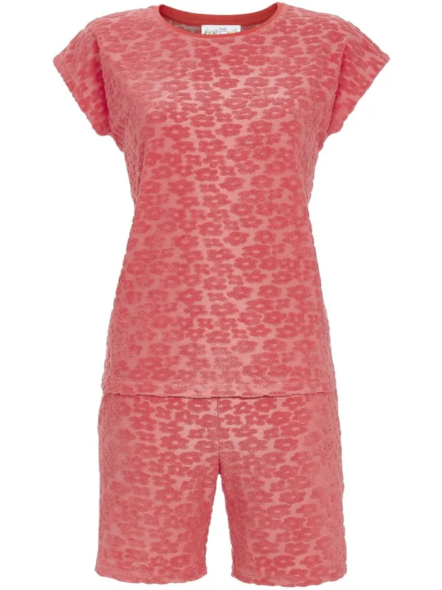 Ringella Zachte badstof shortama rood - Rood - Maat - 40