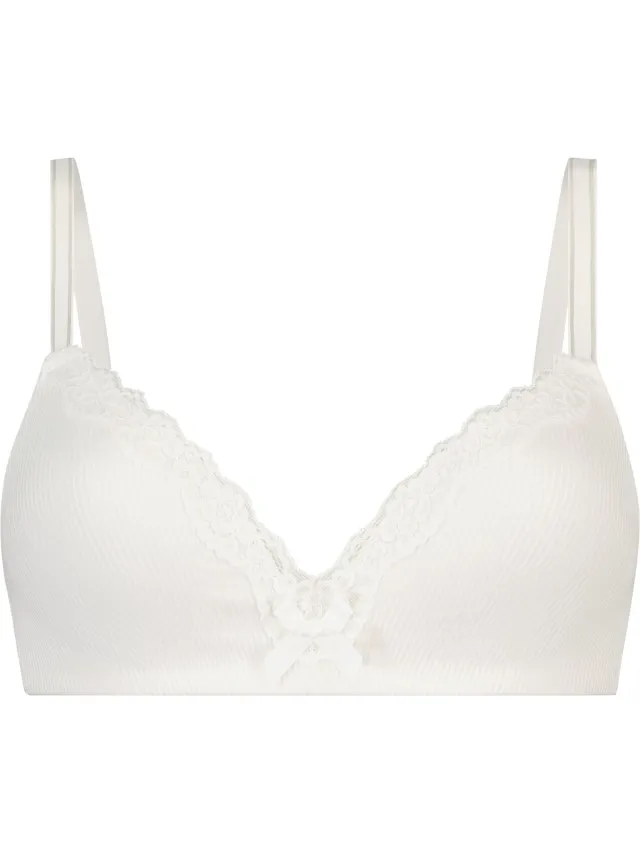 Hunkemöller Dames Lingerie Voorgevormde bh zonder beugel Lola - Wit