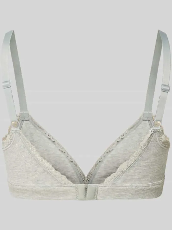 Calvin Klein Bralette van katoenmix in set van 2 model 'MC Lace Triangle' zwart, foto 2