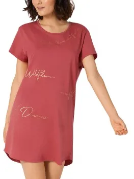 Triumph Lounge Me Cotton Nightdress 01 Blauw,Beige,Rood,Zwart,Grijs,Roze,Wit,Lila,Groen