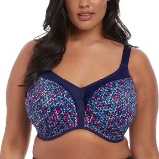 Elomi Energise Underwire Sport Support sportbeha marineblauw Groen,Versch.kleure/Patroon,Lila,Blauw,Roze